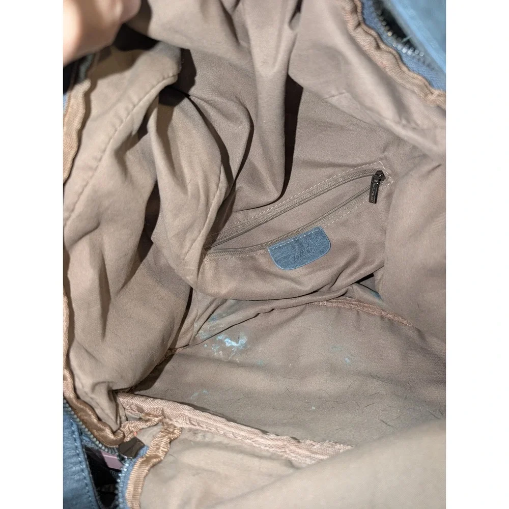 Amelie Galanti Blue Faux Leather‎ Backpack Bag
